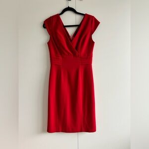 Red pencil dress